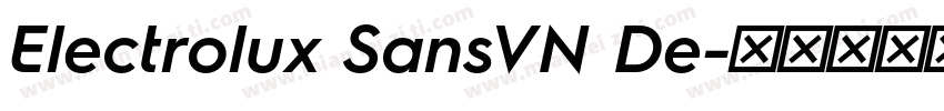 Electrolux SansVN De字体转换